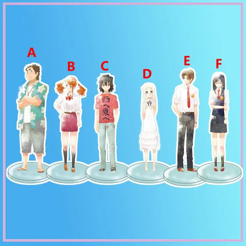 

Anime Stand ANOHANA Hisakawa Tetsudou Yadomi Jinta Acrylic Figure Display desktop decoration 15cm