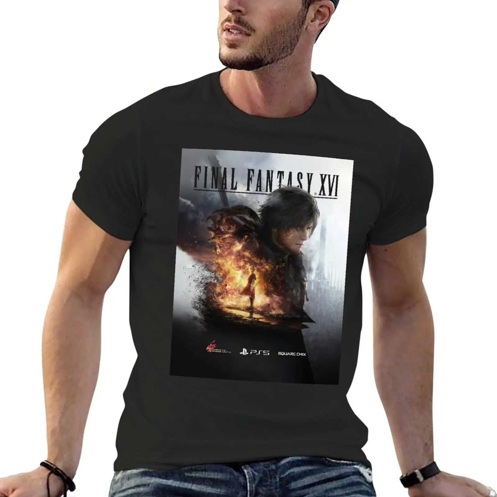 Футболка с финальной фантазией XVI 16 фанатов искусства финальная фантазия Harajuku