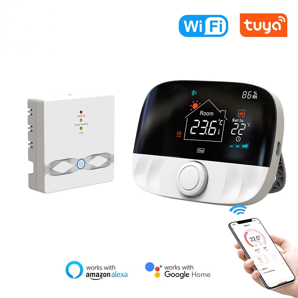 

Беспроводной смарт-термостат Tuya с Wi-Fi и голосовым управлением