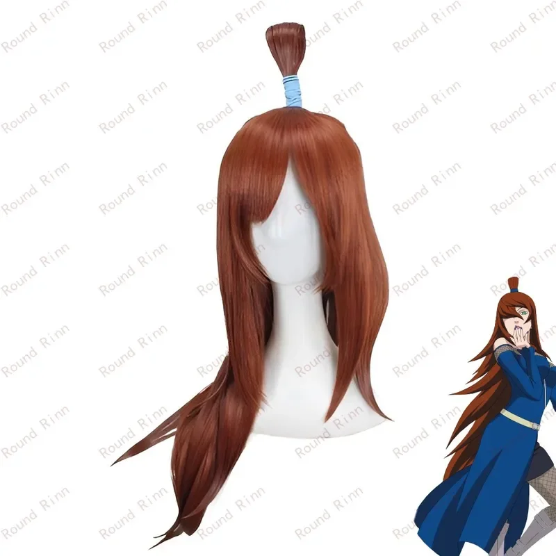 Пятая Mizukage Terumi Mei Косплей Костюм Головные Уборы Опора Парик Коричневые Супер