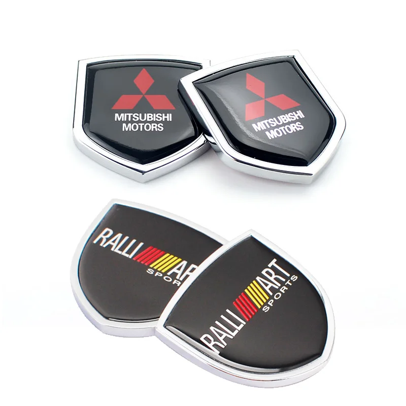 

Metal Car Emblem Decal Side Rear Sticker for Mitsubishi RALLIART Eclipse Lancer L200 ASX Pajero 9 10 Outlander Bdage Accessories