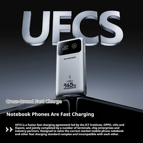 MOVESPEED M25Pro 25000 мАч Power Bank высокой мощности 140 Вт Тип C Мобильный внешний аккумулятор с быстрой зарядкой для iPhone16pro Max MacBook Ноутбук