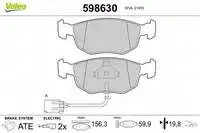 

598630 для десяти тормозных колодок MONDEO I/II/I/