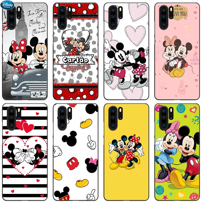 

Disney Love Mickey Minnie Mouse Case For Huawei P Smart Z 2021 2020 2019 2018 P50 P40 P30 P20 Pro P10 P9 P8 Lite 2017 5G Cover