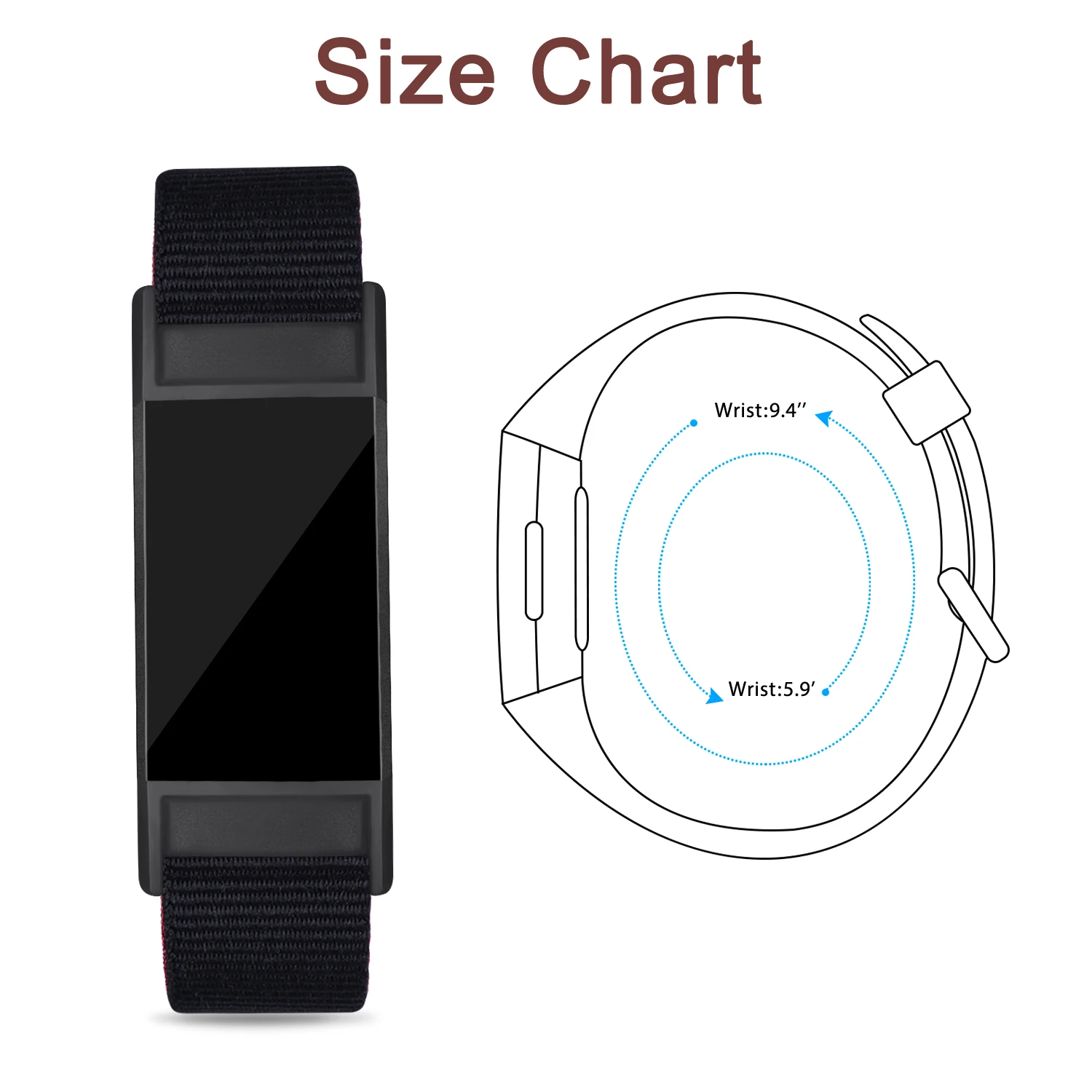 Nylon Fabric Bracelet Band for Fitbit Charge 3 4 Strap Watchband Bracelet Wristband for Fitbit Charge 3 SE Smart Watch Band