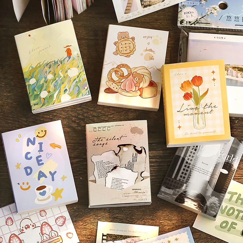 Многофункциональная мини-книга из нежелательной бумаги журнал планировщик