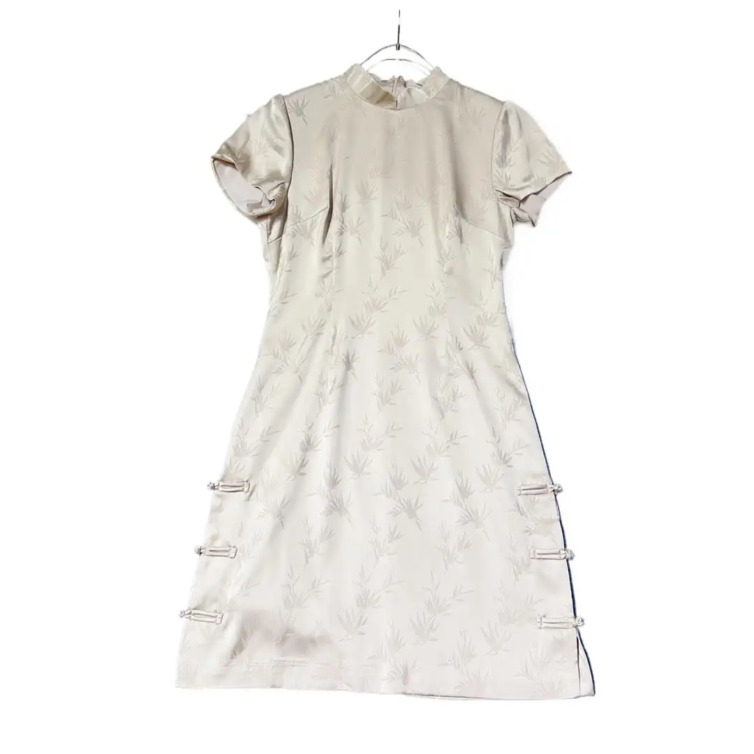 

Женская одежда 2023, платье Чонсам с коротким рукавом 0817