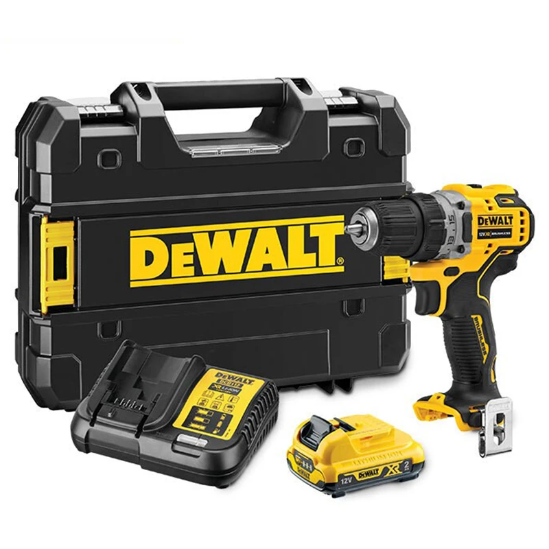 

DEWALT Brushless Electric Drill 57NM Cordless Screwdriver 2000mAh Battery Dewalt Mini Electric Power Screwdriver Drill DCD701MD1