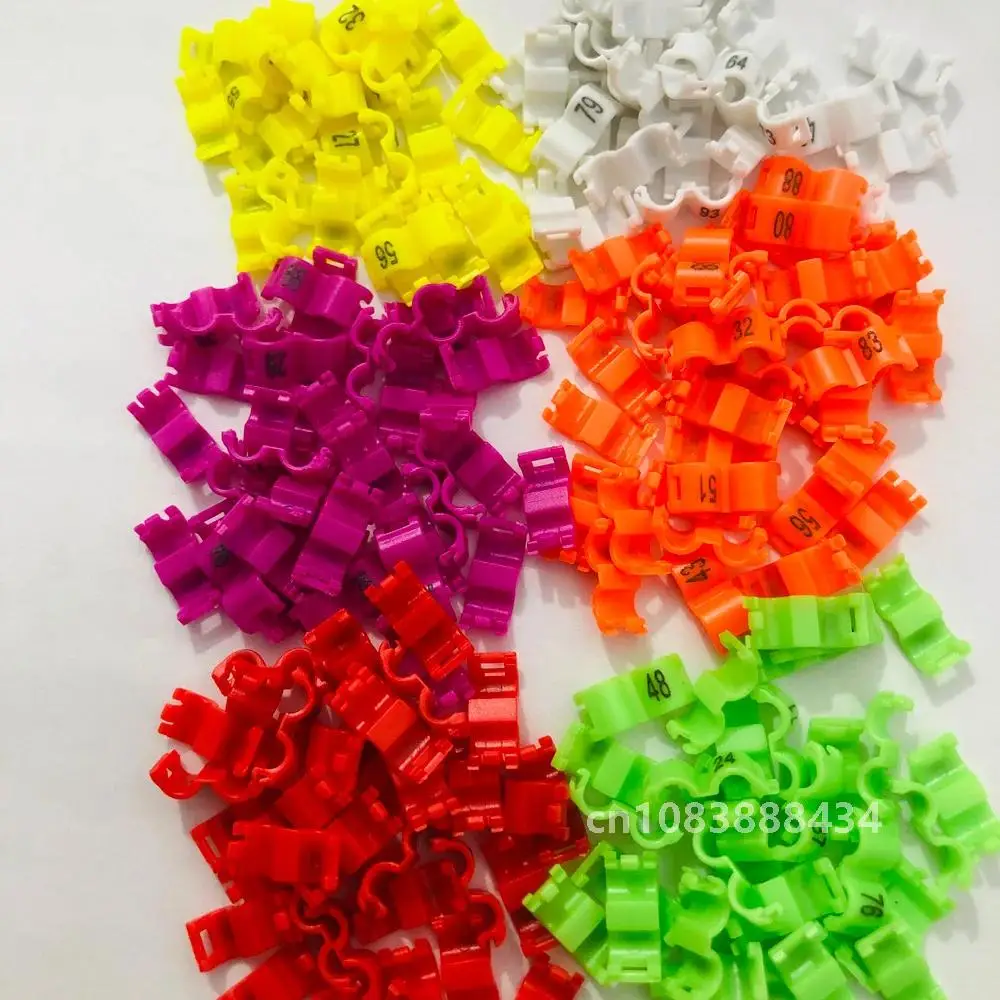 60 шт. внутреннее 2 7/4/4 5/5 мм кольцо-зажим для канарки кольца ног птицы голубя