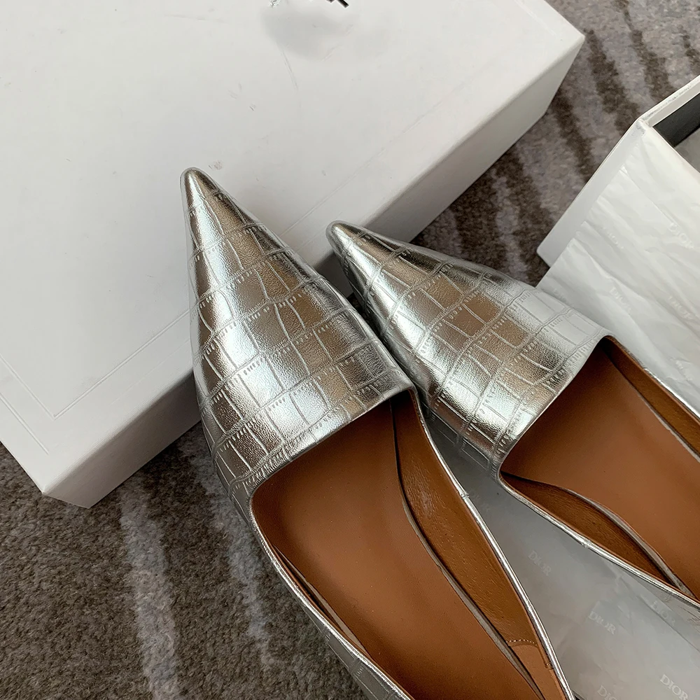 Cialisa Pointed Toe Women Shoes 2023 Spring Pumps Genuine Leather Handmade Party Dress Low Heels Female Footwear Size 33-40 New