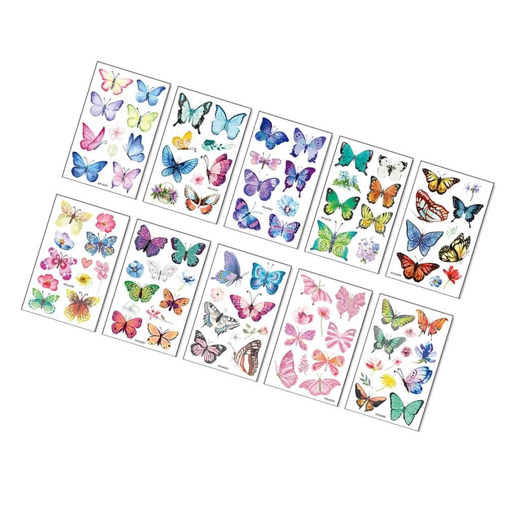 

10pcs Sticker Decor Body for Shoulder Collarbone Ankle