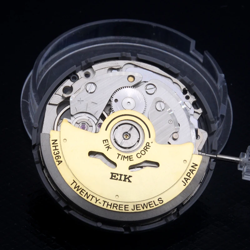 ساعة Seiko mod nh35 nh36 للحركة أوتوماتيكية بمطرقة معدنية فليك تناسب 4R35 4R36 nh35 nh36 إصلاح حركة ساعات Seiko