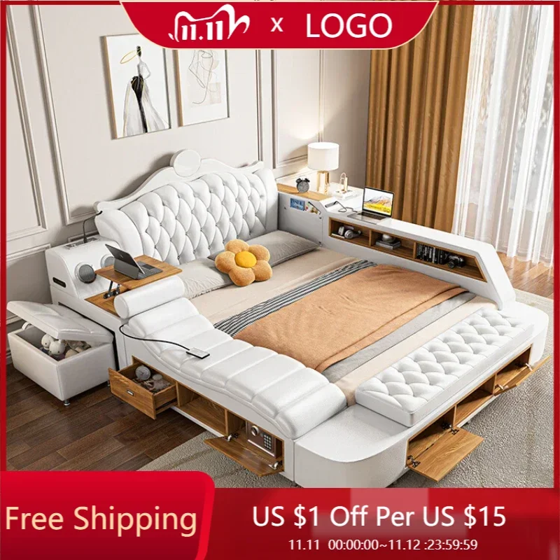 Каркас для хранения двуспальная кровать изголовье с ящиками роскошная