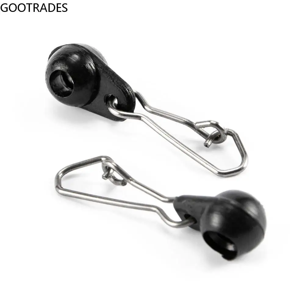 

10PCS Fishing Tackle Running Ledger Zip Slider Beads Fishing Line Snap Hook Connector Terminal Tackle Line Rigs Pesca