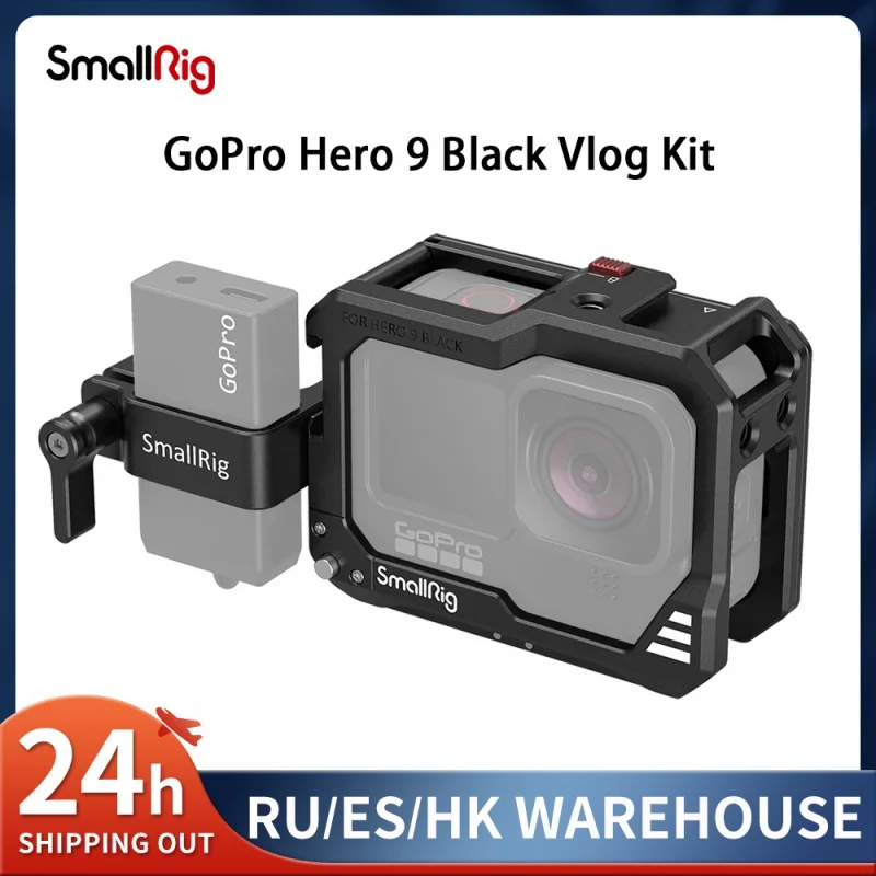 

SmallRig GoPro Hero 9/GoPro Hero 10 Black Vlog Kit Compatible With Microphone Adapters Camera Accessories 3088/3084
