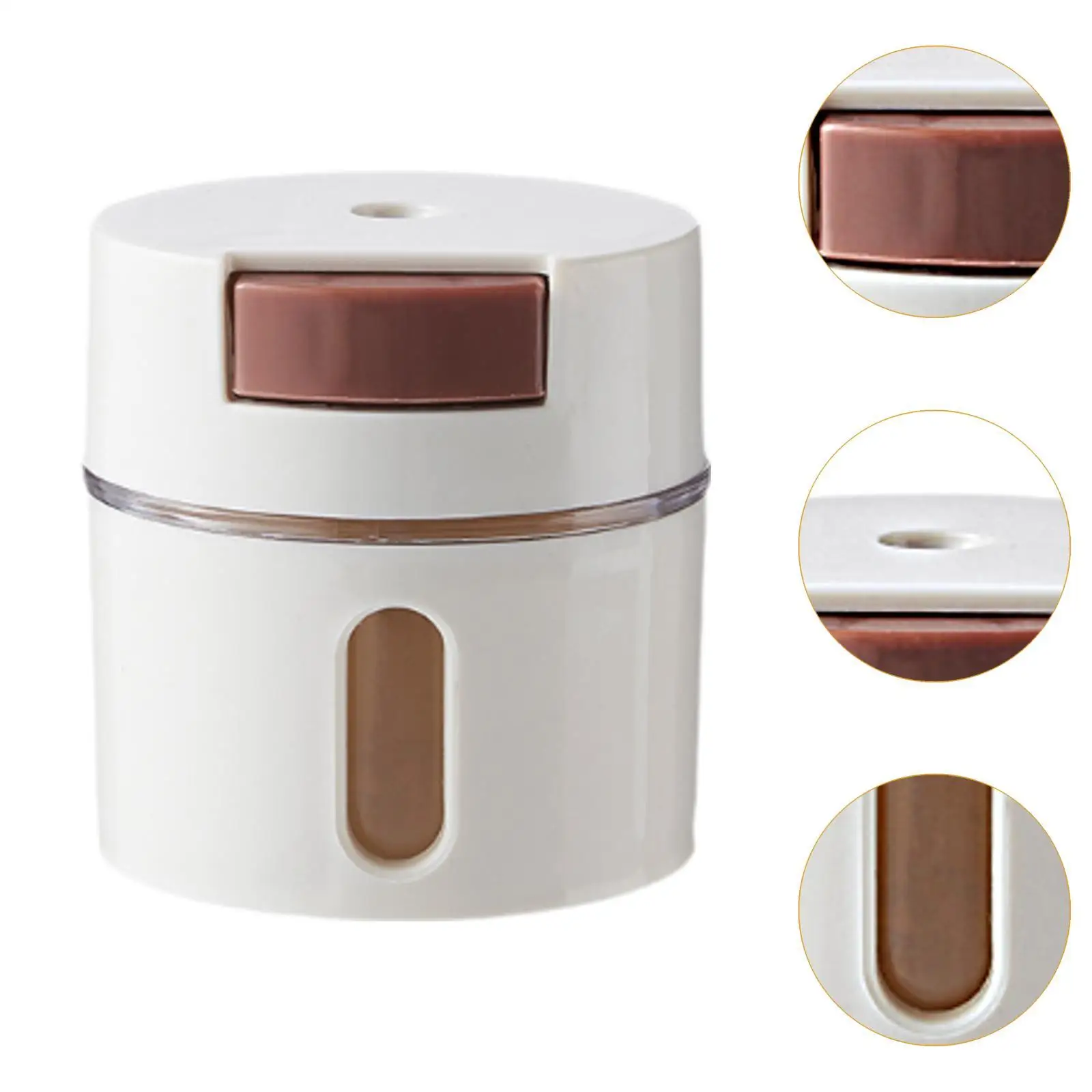 Magnetic Spice Jar Portable Salt and Pepper Shaker Seasoning Storage Container for Chili Sugar Food Hotel Ginger