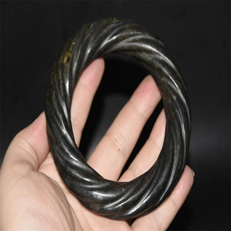 Браслет из метеорита с узором красной горы