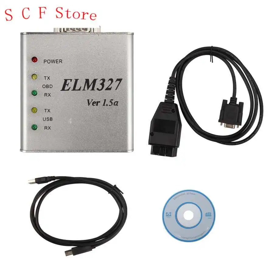 ELM327 Aluminum V1.5A OBD2 USB Automobile Fault Diagnosis Instrument