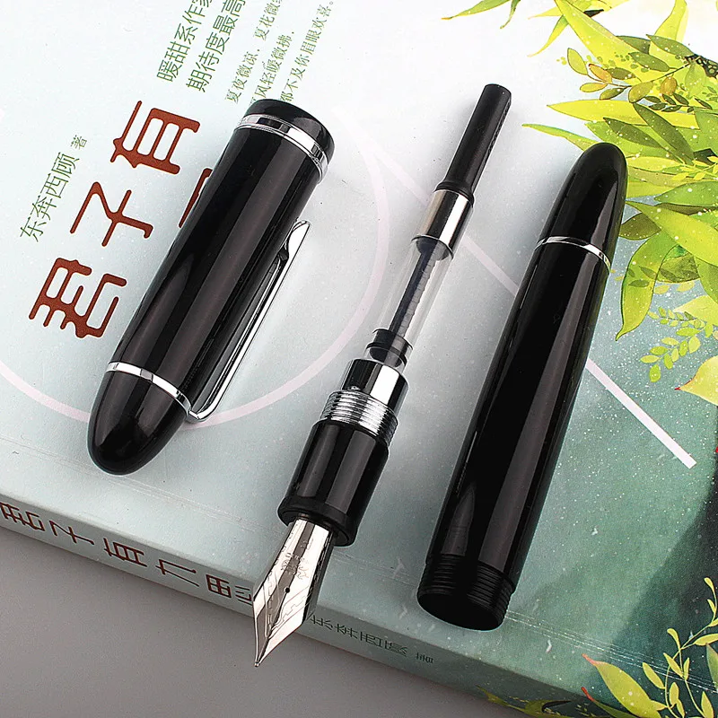 Перьевая ручка Jinhao X159 каучуковая с серебряным зажимом Иридиевый наконечник F
