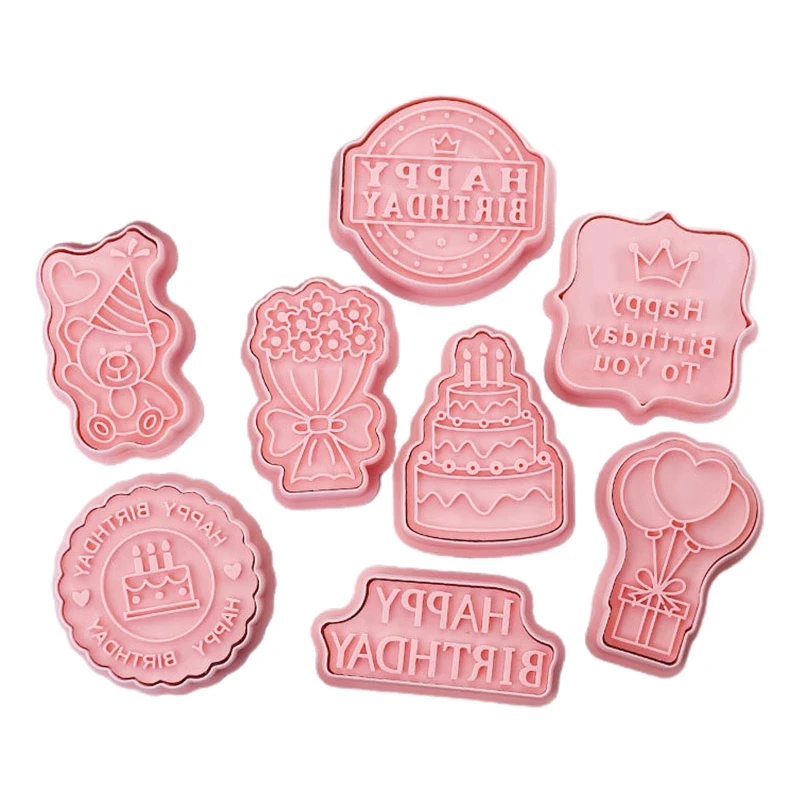 

Пластиковые формочки для печенья, форма для печенья в день рождения, формочки для печенья, резак для печенья, кухонные аксессуары для выпечк...