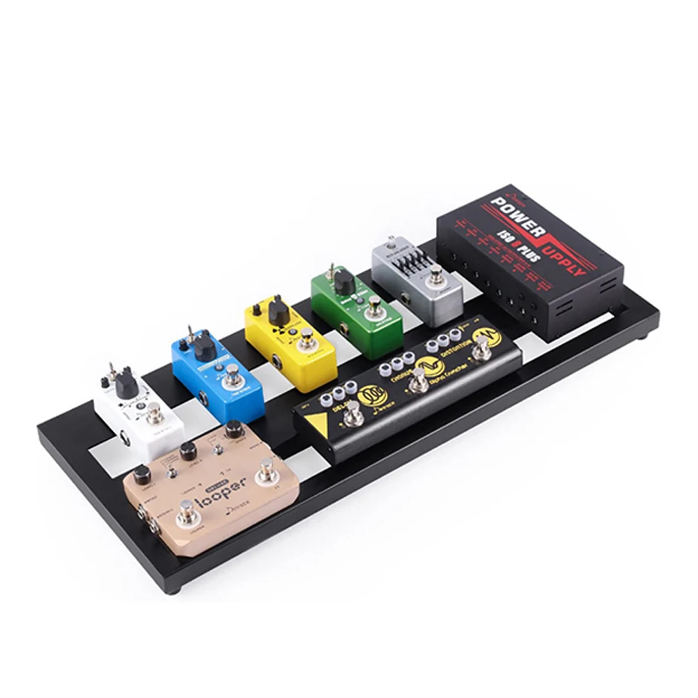 Педальная доска для гитарных эффектов среднего размера 19 8 × 7 дюйма с сумкой