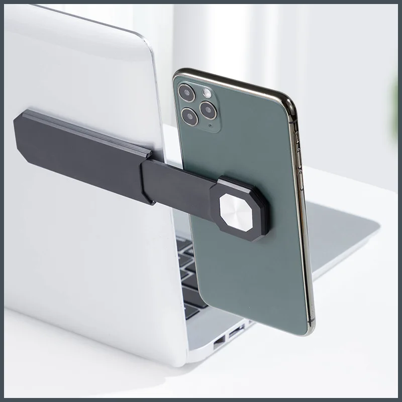 

Adjustable laptop Magnetic Side Mount Computer Expansion stand universal photography plastic cell phone holder for mobile phone
