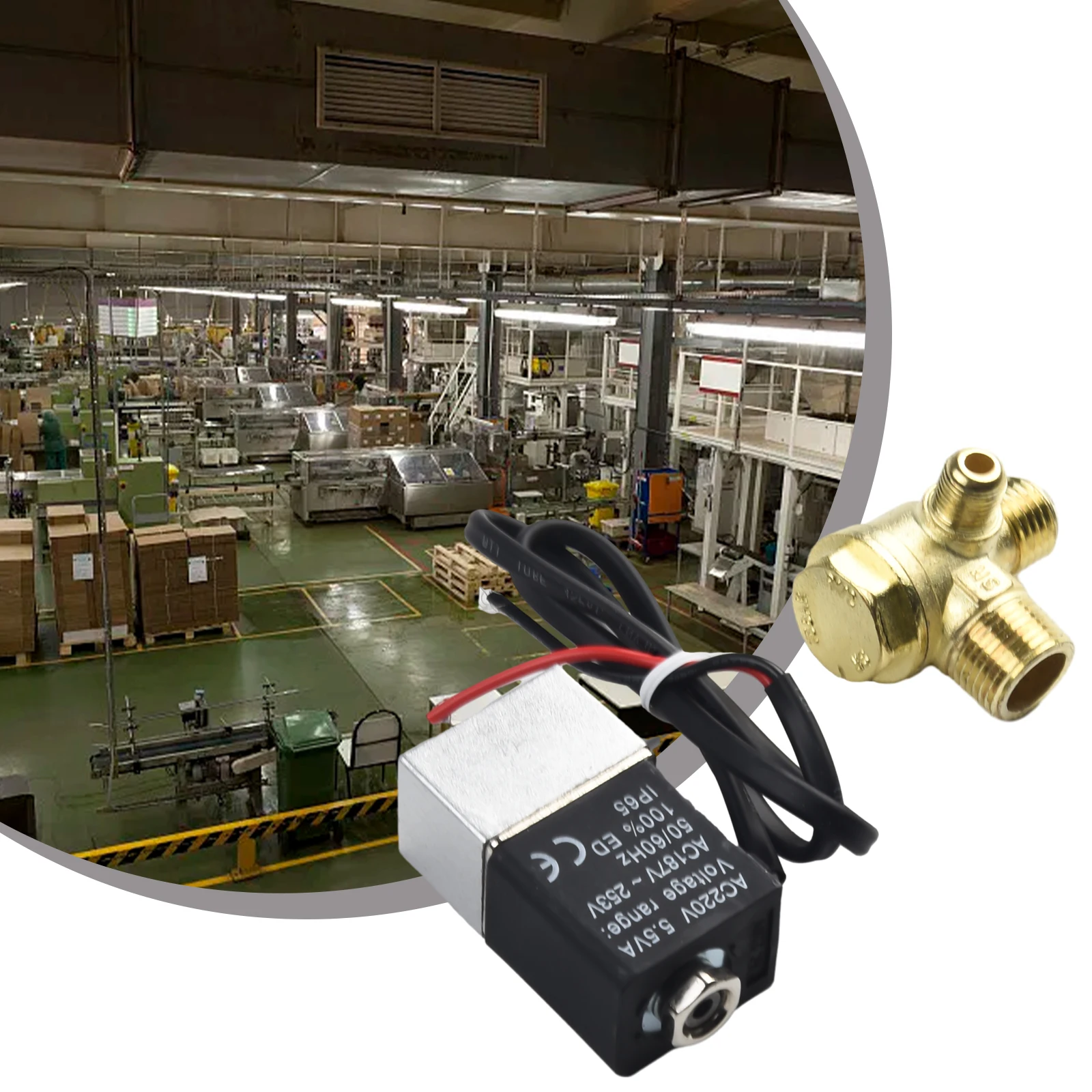 Цинковый одноходовой клапан электромагнитный аксессуары для соединения резьбы