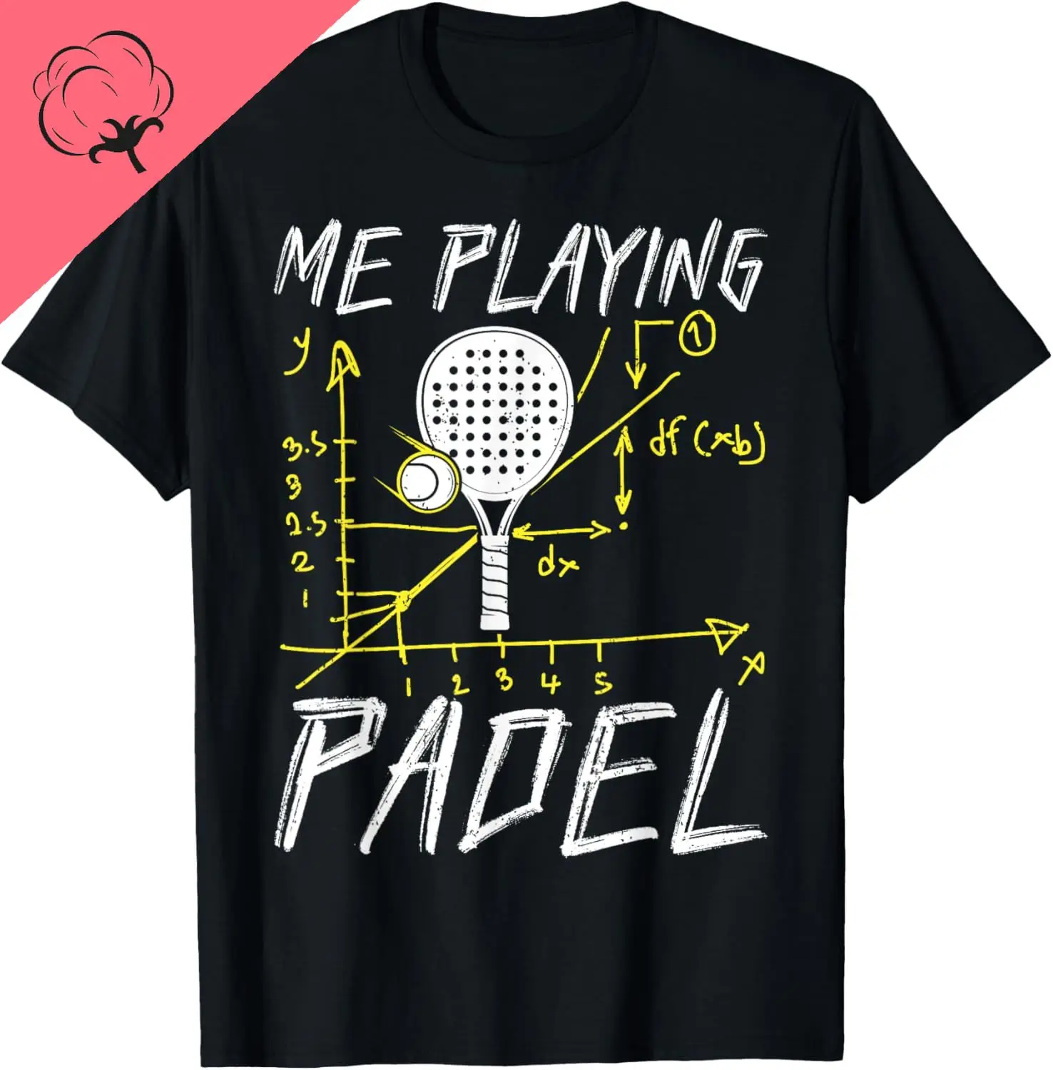 Фото Я играю в падель |   Забавная футболка Padel Tennis с принтом на заказ, хлопковые повседневные футболки с короткими рукавами №1
