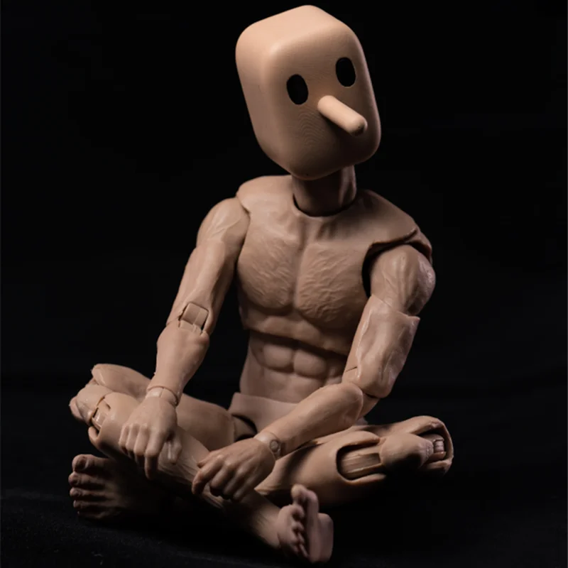 Notatoys nt-01 nt-02 nt-02w 1/12 Подвижное тело Notaman с квадратной головкой Модель куклы для