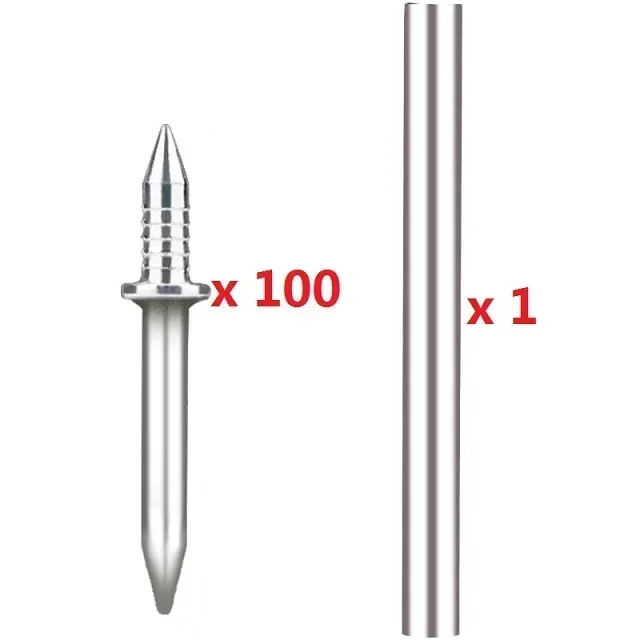 100 шт. Двусторонняя плинтус, бесшовные гвозди, двухсторонние гвозди, плинтус, специальная Скрытая лента с инструментом для спецификации гвоздей