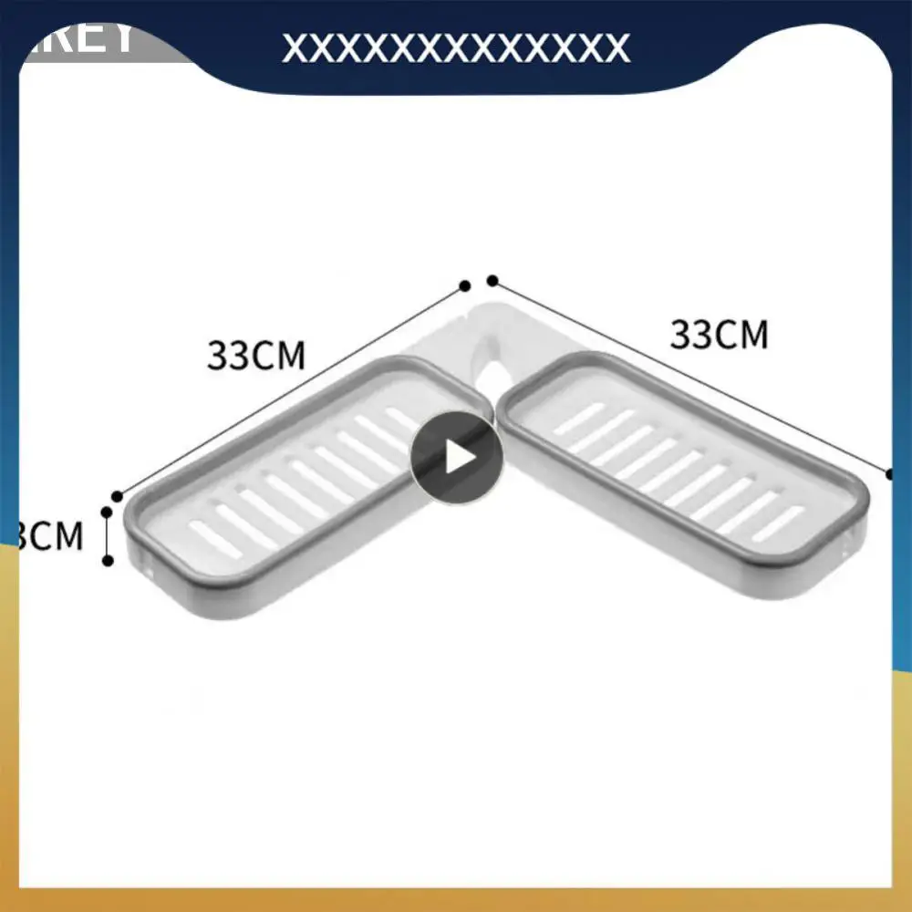 

Bathroom Shelves Foldable Ree Punching Corner Rack Leakage Hole Design Shampoo Organizer Bathroom Organizer Large-capacity