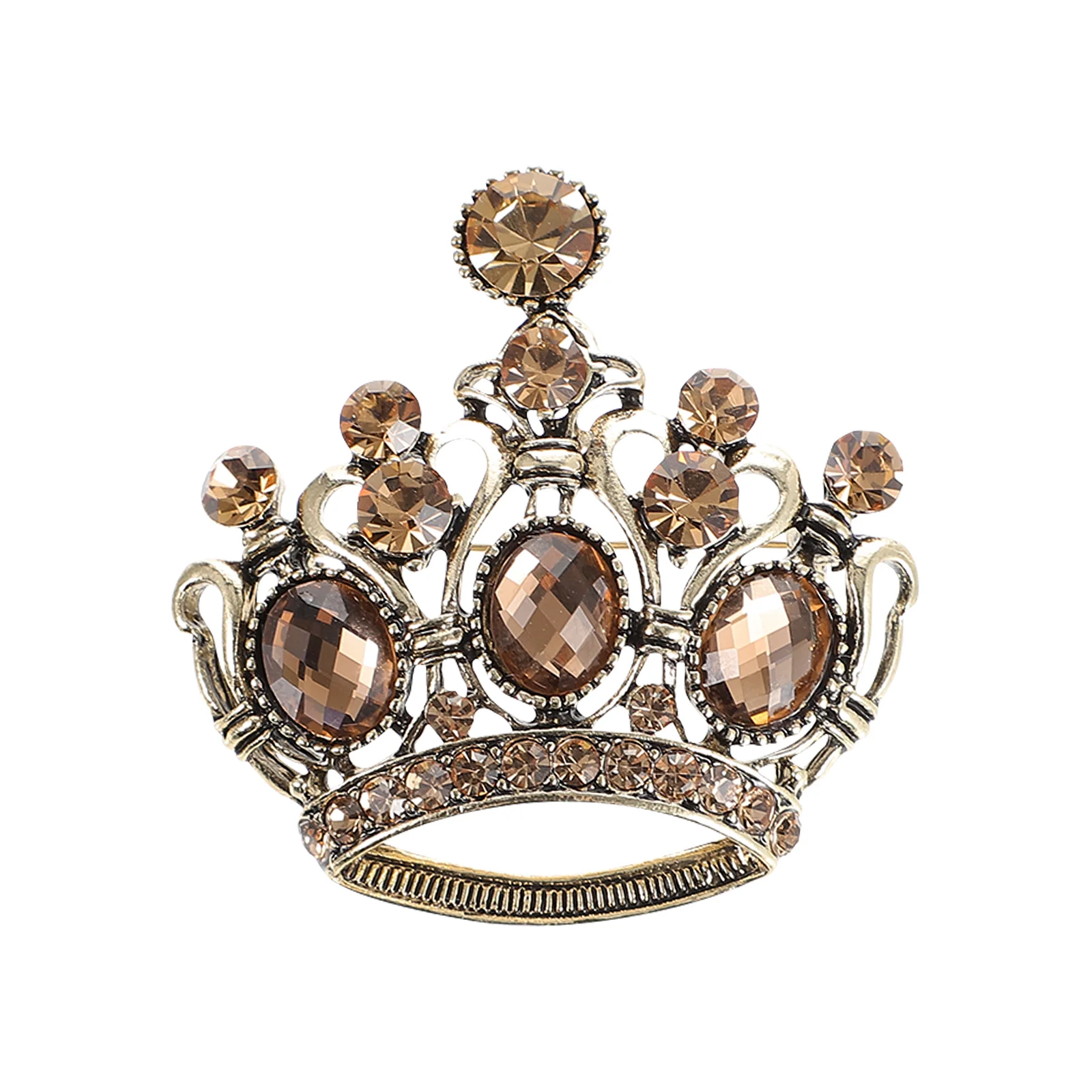 

Brooch Pinwomen Lapel Clothes Sweater Clothing Crystal Decorative Banquet Tiara Badges Hat Tiaras Fixingcorsage Shape Breastpins