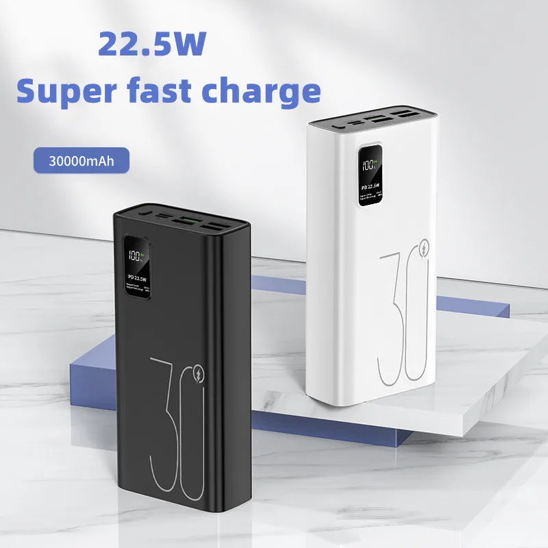Power Bank 30000 мАч Портативный 22 5 Вт Супер быстрая зарядка Powerbank Цифровой дисплей
