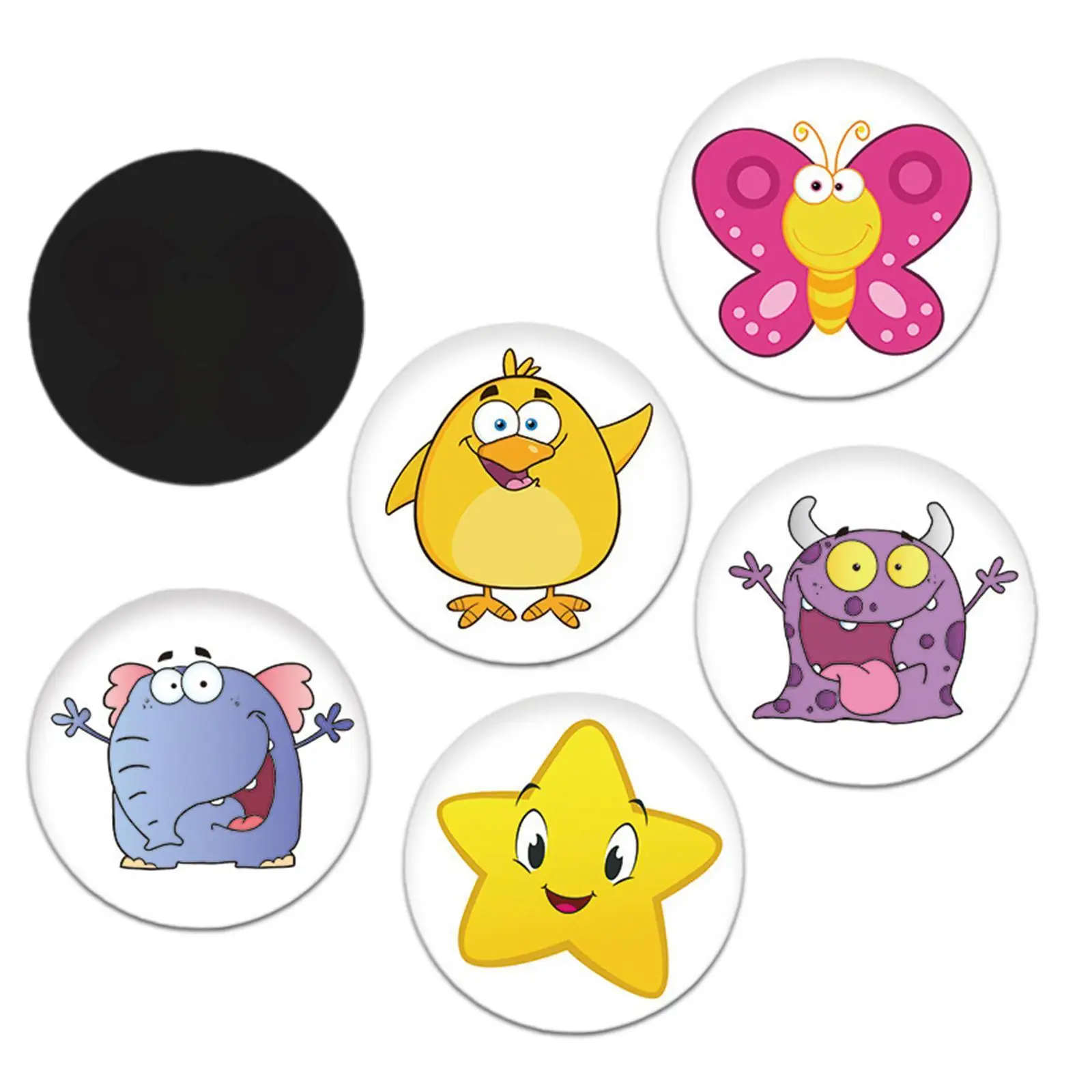 

5pcs/set Thermochromic Toilet Sticker Urinal Training Waterproof Color Changing Sticker For Kid Cartoon Pee Target Pot Stic U7D0