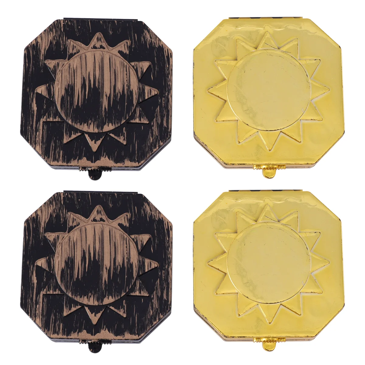 

Pirate Compass Party Favors Camping Hiking Compass Prop 4pcs Golden