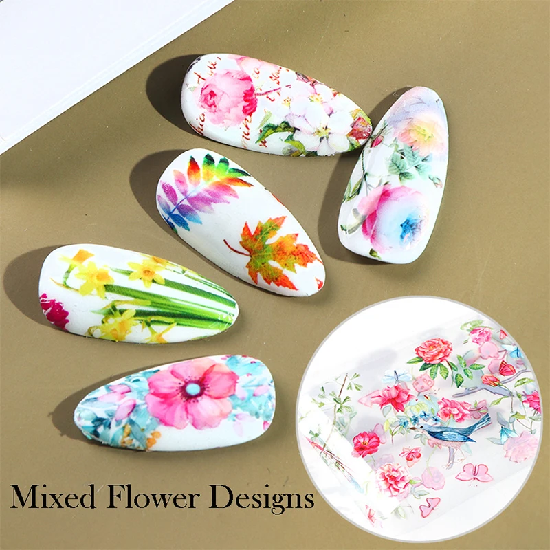 10 шт. декоративные наклейки для ногтей с Кленовым листом