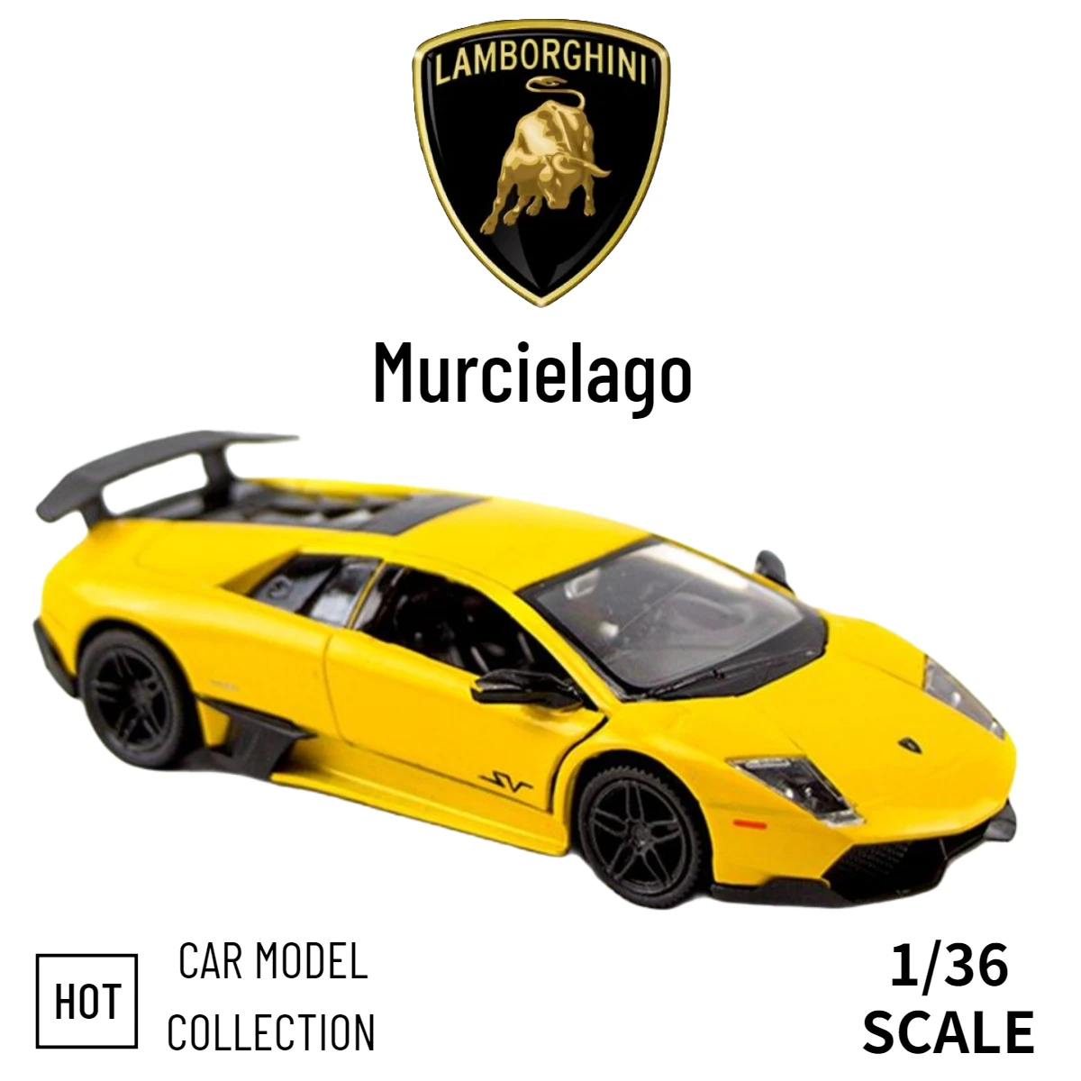 

Масштаб 1:36 модель автомобиля Реплика Lamborghini Murcielago сплав литье под давлением Коллекция игрушек Рождественский подарок офисное украшение дл...