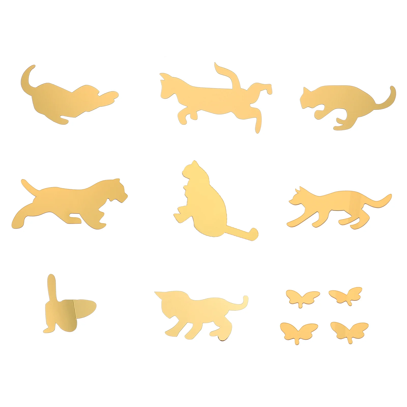 

Stickers Mirror Wall Decals Decorative Acrylic Mirrors Removable Self Adhesive Decor Cat Home decor