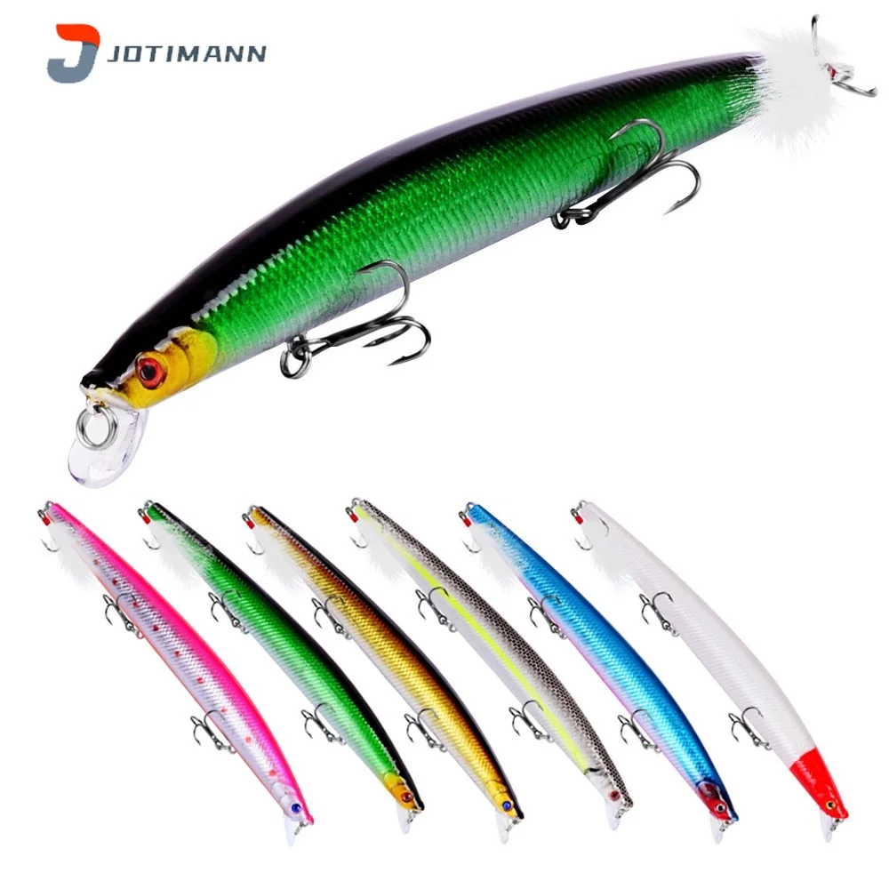 

JOTIMANN 1Pc Minnow Fishing Lure Wobbler 25g/18.5cm Sinking Hard Bait Trolling Fake Baits Fake Crankbait Sea Bass Fishing Tackle