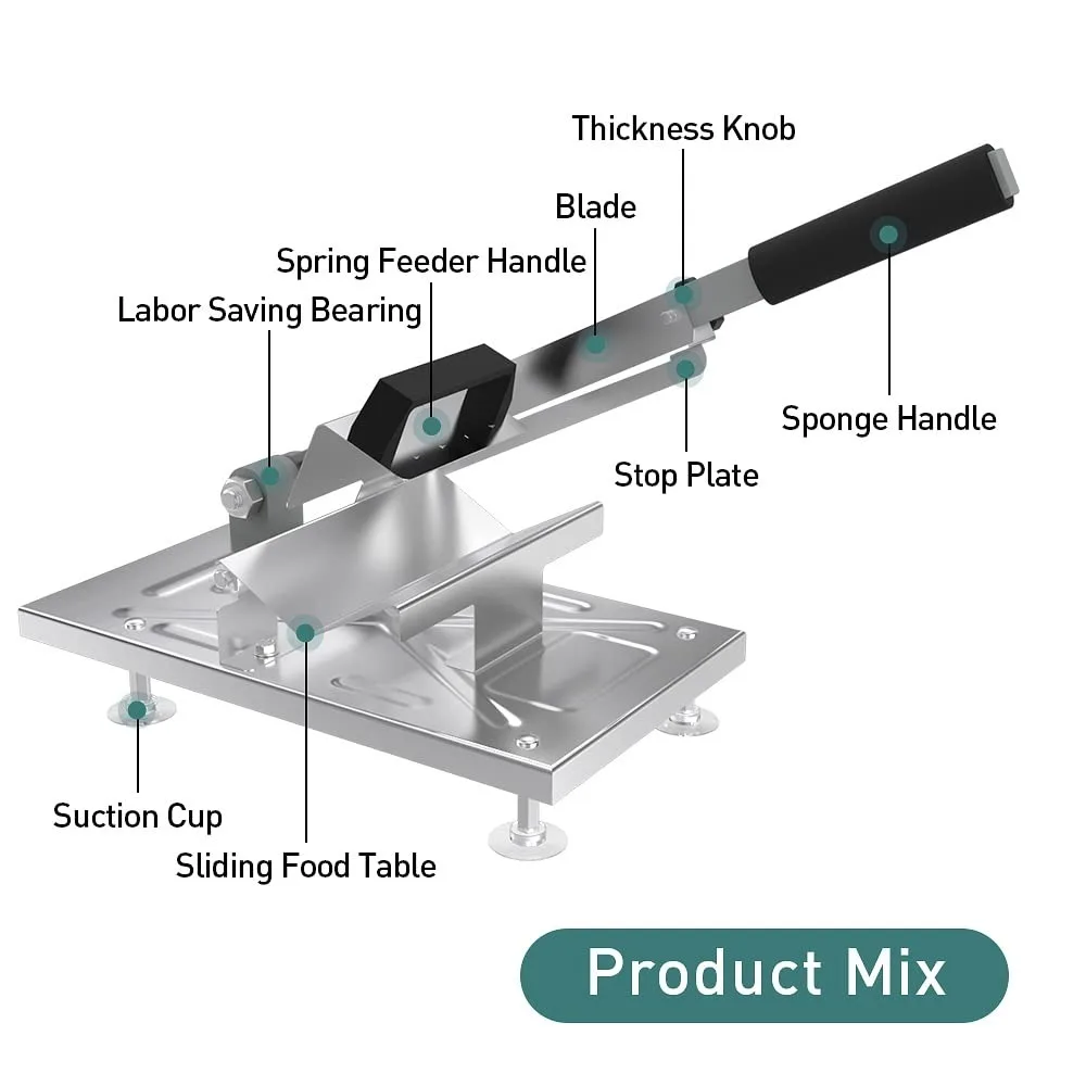 1 шт. нож для резки замороженного мяса из нержавеющей стали