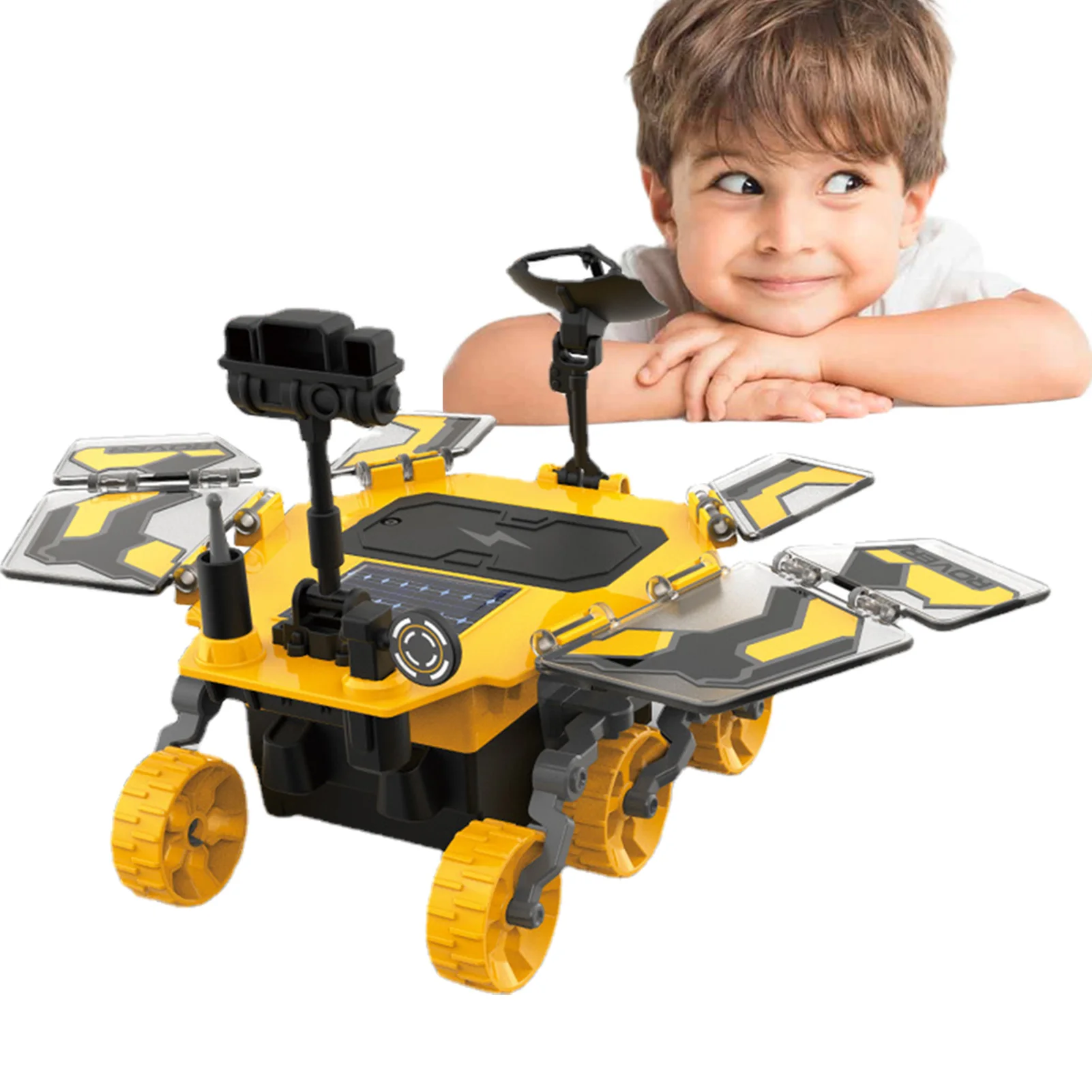 

Набор роботов, игрушечные строительные наборы, Обучающие строительные игрушки роботов на солнечной батарее, научная фантастика