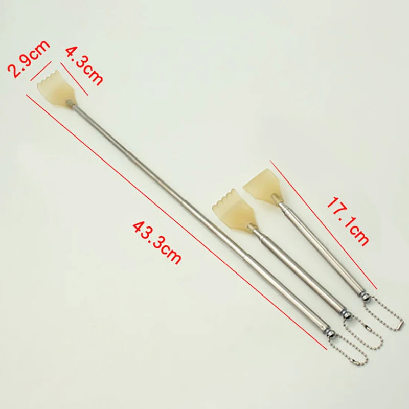 Портативный телескопический скребок для спины из нержавеющей стали слекающий