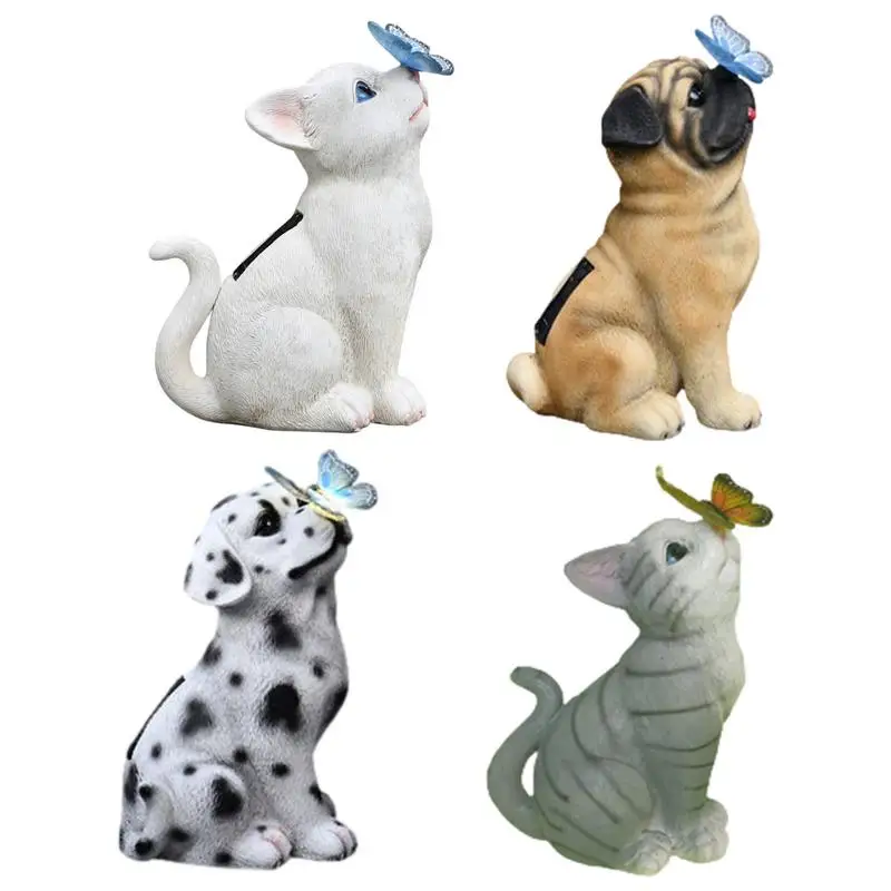 

Solar Resin Cat Dog Cute Animals Light Durable Outdoor Garden Animal Balcony Decoration Ornaments
