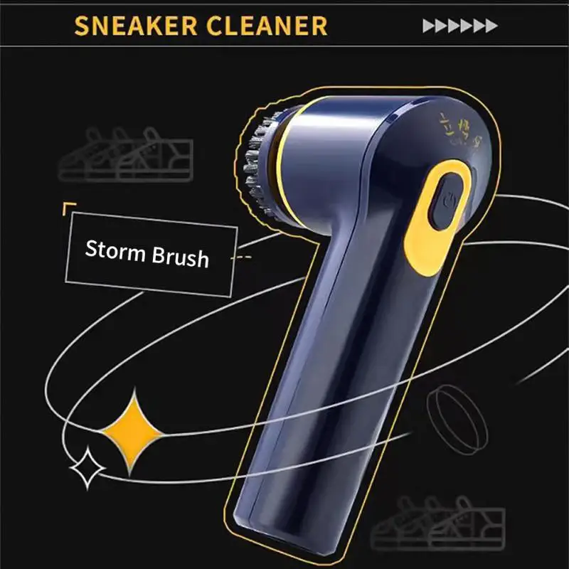 

Portable Shoes Polisher Handheld Brush Shoe Machine Multi-purpose Electric Shoe Brush Fine Brush Shoes Scrubber Powerful Brushes