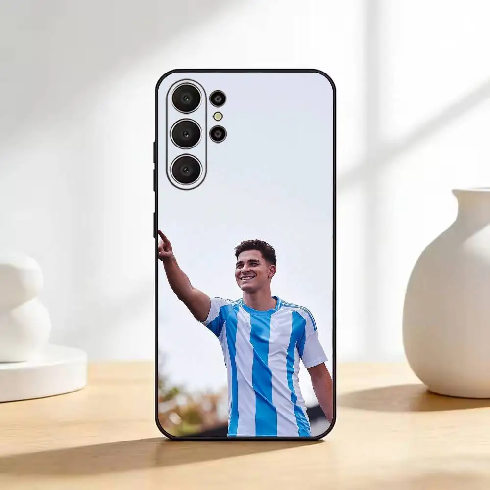 Чехол для телефона Box Killer Julián Álvarez-s для Samsung S26, S24, S21, S22, Plus S23, S30, Ultra, S20, Fe, черный, из мягкого силикона (art.: 3920db6865e2a) - 3920db6865e2a