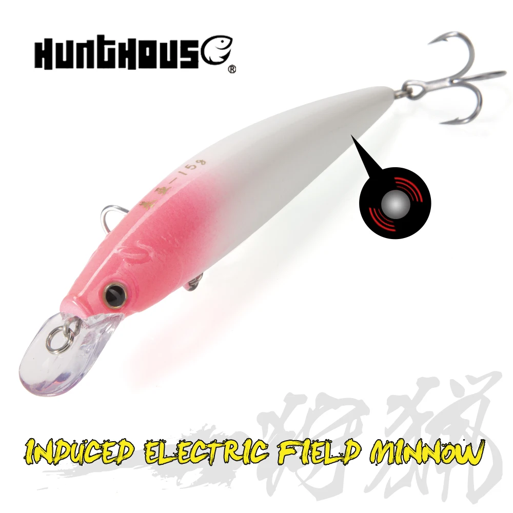 

Hunthouse Minnow рыболовные приманки плавающий Topwater жесткая приманка, воблер магнит погремушка мяч 110,2 мм 15 г морской окунь рыболовные снасти