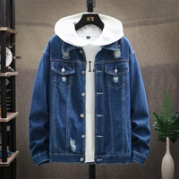 spring and autumn new fashion 2022 men youth hole cowboy coat classic casual fashion top trend coat
