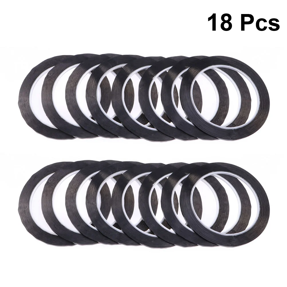 

16 Pcs Black Pinstripe Tape Whiteboard Chart Grid Graphic Self Adhesive Marking