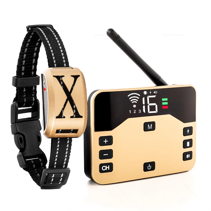 & Training Collar 2 In 1 Shock Vibration Beep For All Puppy 