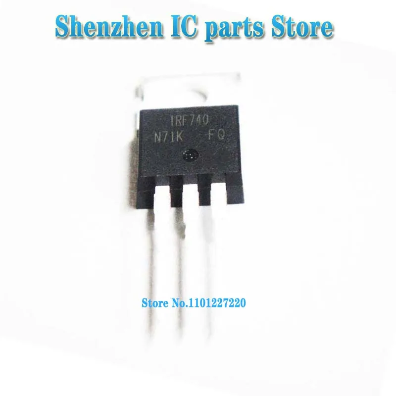 10 шт./лот IRF740 IRF740PBF 400 в 10 А TO-220 Новый и оригинальный в наличии